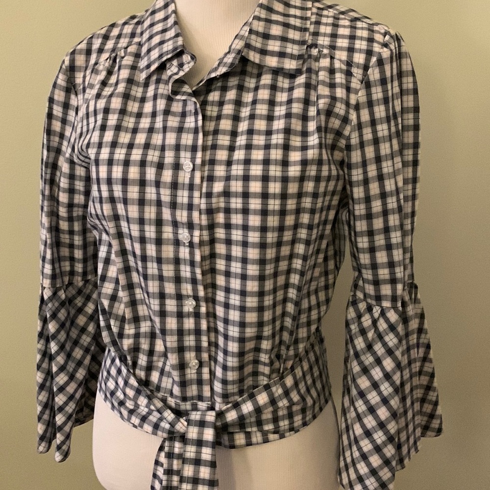 Jack by BB Dakota plaid cropped blouse, women’s S, like new condition